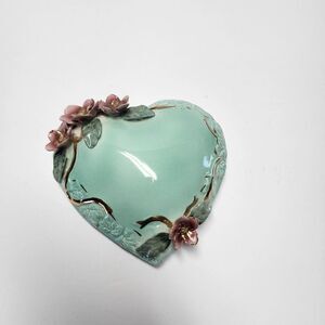 Heart Shaped Ceramic China with Flowers Table Decor